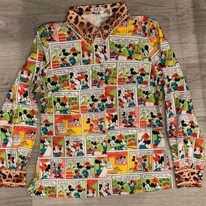 Women Comic Print Shirt - Multicolor